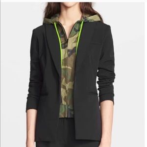 New VERONICA BEARD Camo Nylon Hoodie Dickey